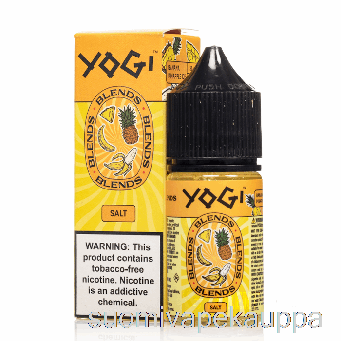 Vape Kauppa Banaani Ananasjää - Yogi Sekoitukset Suolat - 30ml 20mg